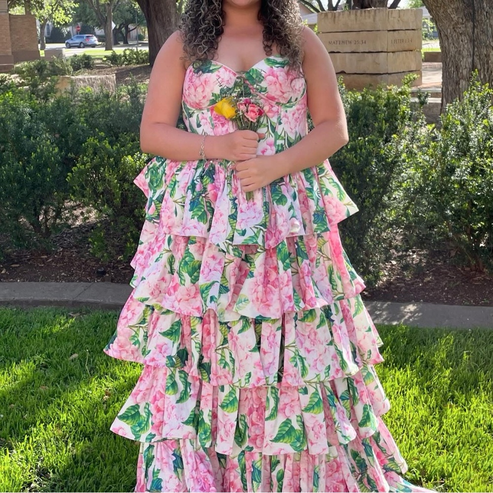 Layered prom dress